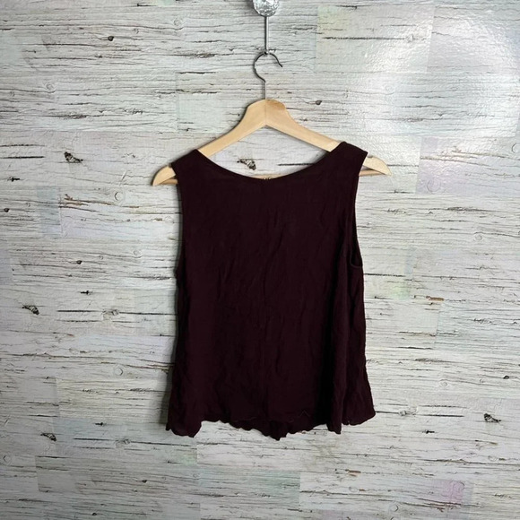 Kleen red purple blouse tank  top size small - Picture 8 of 9